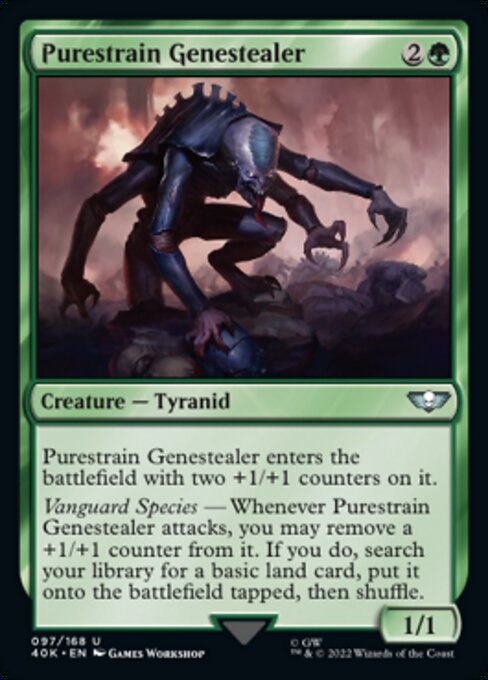 【Foil】【EN】Purestrain Genestealer [40K] 緑U No.97★