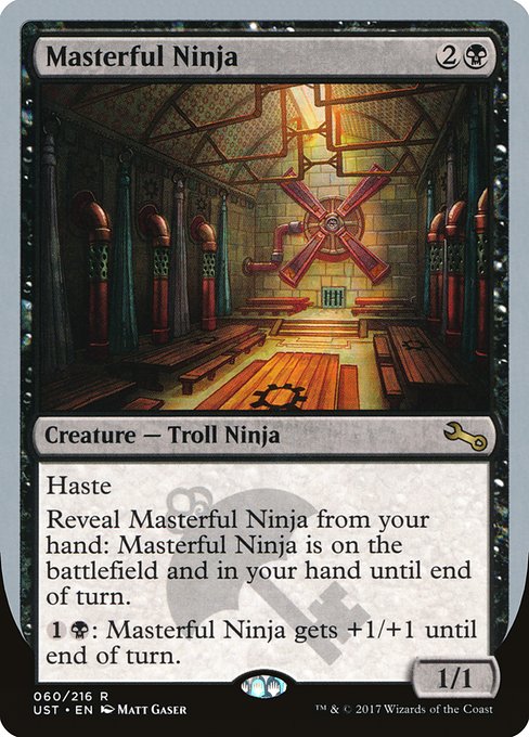 【Foil】【EN】Masterful Ninja [UST] 黒R No.60