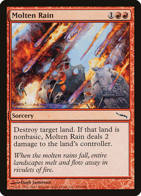 【Foil】【EN】溶鉄の雨/Molten Rain [MRD] 赤C No.101