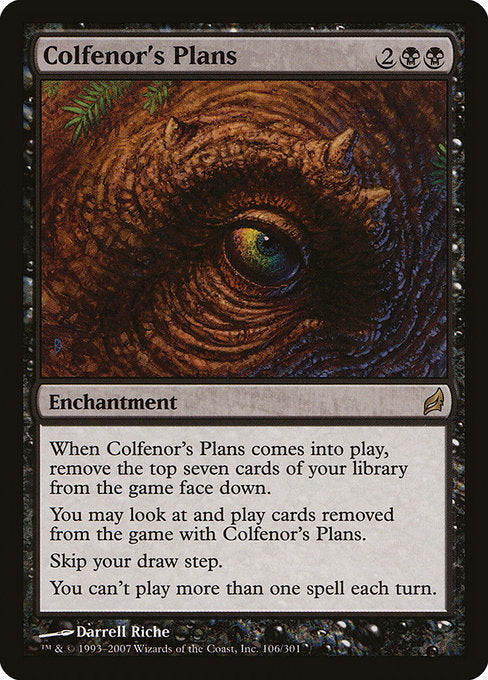 【Foil】【EN】コルフェノールの計画/Colfenor's Plans [LRW] 黒R No.106
