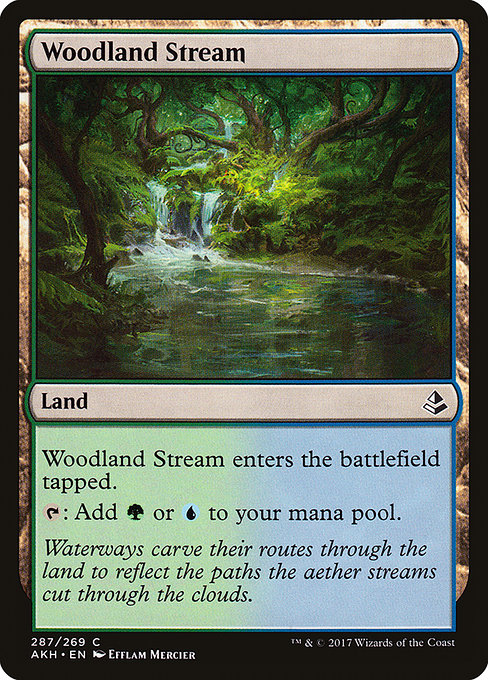 【EN】森林地の小川/Woodland Stream [AKH] 無C No.287