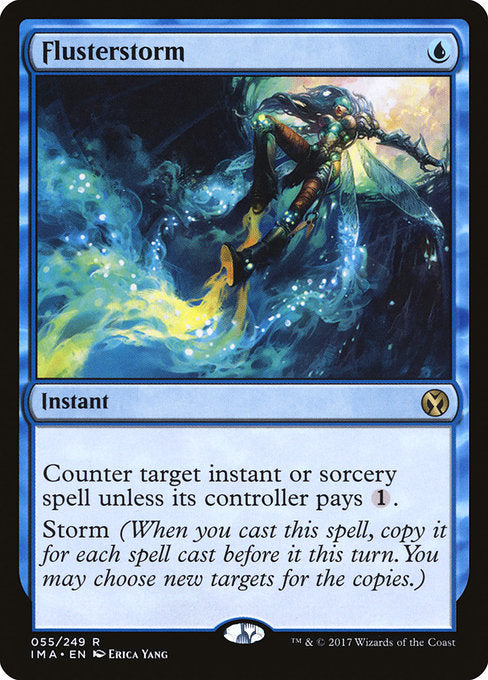 【Foil】【EN】狼狽の嵐/Flusterstorm [IMA] 青R No.55