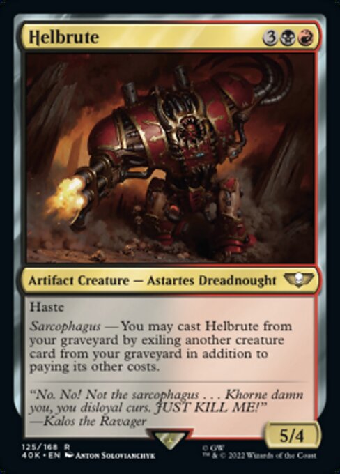 【Foil】【EN】Helbrute [40K] 茶R No.125★