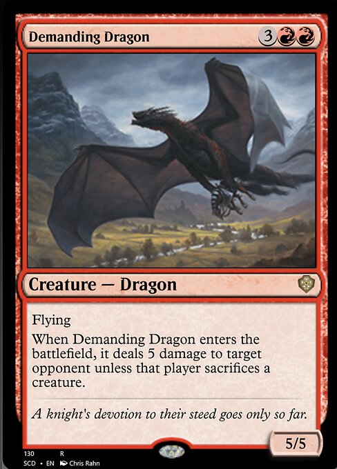 【EN】厄介なドラゴン/Demanding Dragon [SCD] 赤R No.130