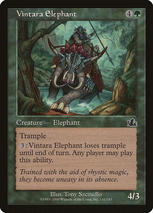 【EN】ヴィンタラの象/Vintara Elephant [PCY] 緑C No.131