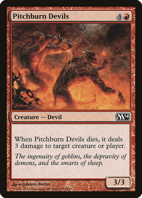 【EN】燃え投げの小悪魔/Pitchburn Devils [M14] 赤C No.149