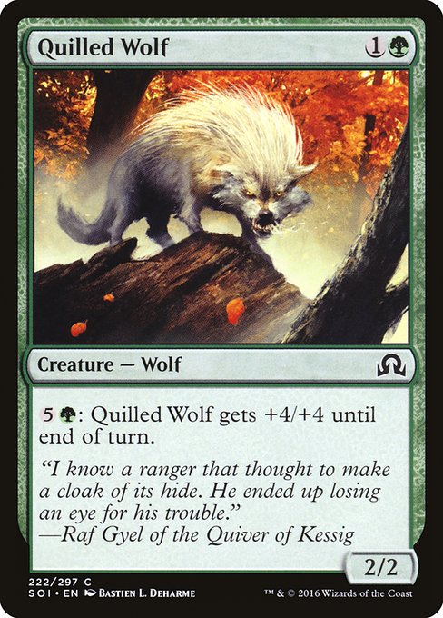 【EN】針毛の狼/Quilled Wolf [SOI] 緑C No.222