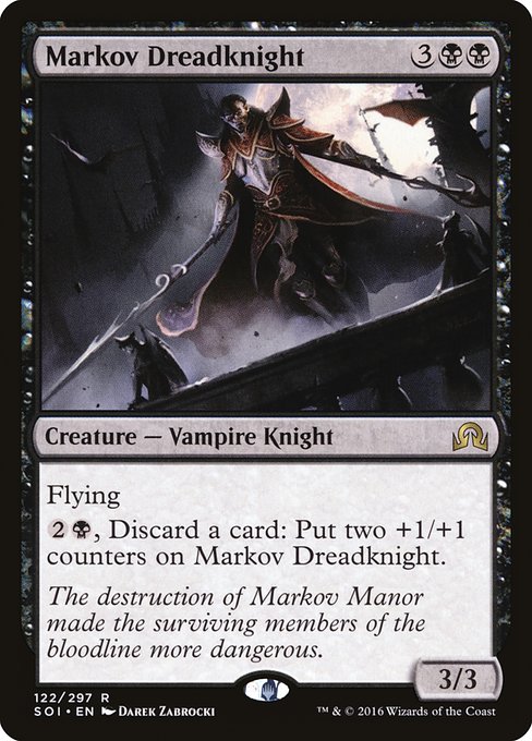【Foil】【EN】マルコフの戦慄騎士/Markov Dreadknight [SOI] 黒R No.122