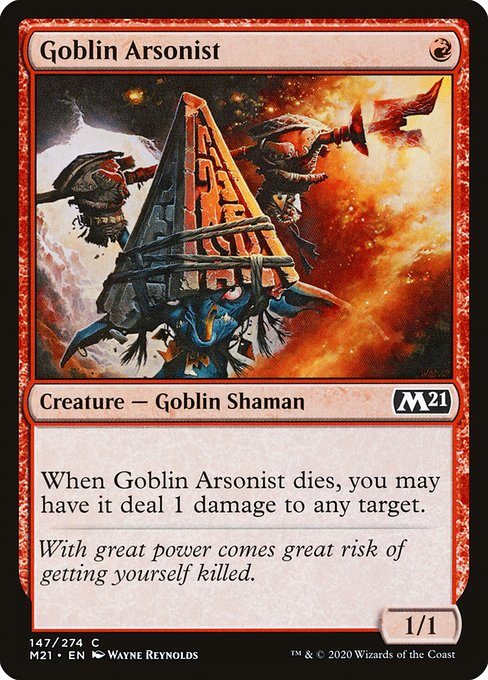 【EN】ゴブリンの付け火屋/Goblin Arsonist [M21] 赤C No.147