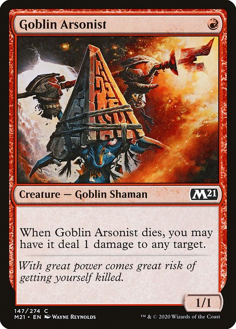 【Foil】【EN】ゴブリンの付け火屋/Goblin Arsonist [M21] 赤C No.147
