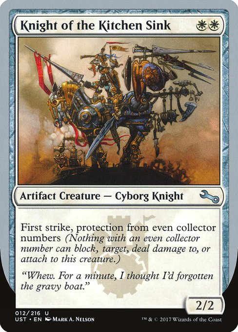 【Foil】【EN】Knight of the Kitchen Sink [UST] 茶U No.12b
