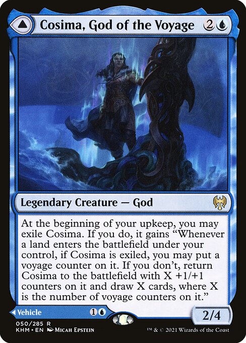 【Foil】【EN】Cosima, God of the Voyage // The Omenkeel [KHM] 混R No.50