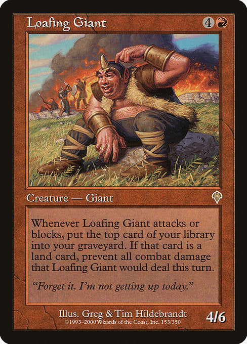 【Foil】【EN】ぶらつく巨人/Loafing Giant [INV] 赤R No.153