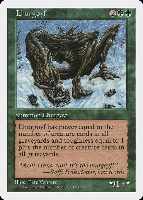 【EN】ルアゴイフ/Lhurgoyf [5ED] 緑R No.309