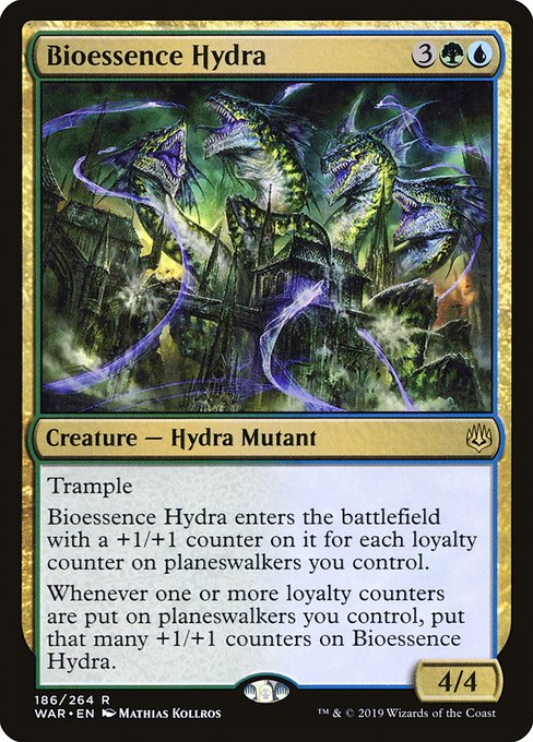 【Foil】【EN】生命素ハイドラ/Bioessence Hydra [WAR] 金R No.186