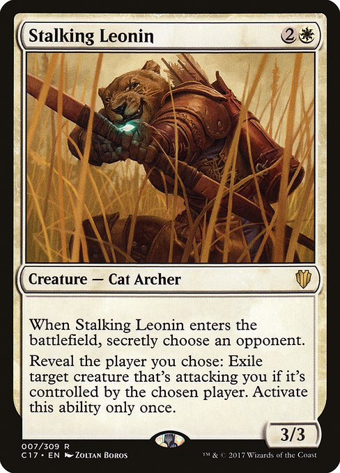 【EN】忍び寄るレオニン/Stalking Leonin [C17] 白R No.7