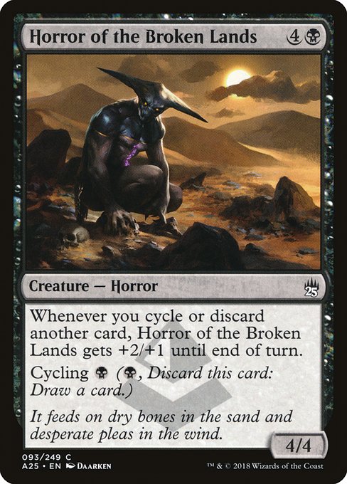 【Foil】【EN】遺棄地の恐怖/Horror of the Broken Lands [A25] 黒C No.93