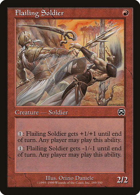 【Foil】【EN】打ちすえる兵士/Flailing Soldier [MMQ] 赤C No.189