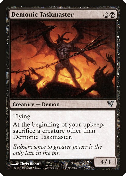 【EN】悪魔の監督官/Demonic Taskmaster [AVR] 黒U No.95