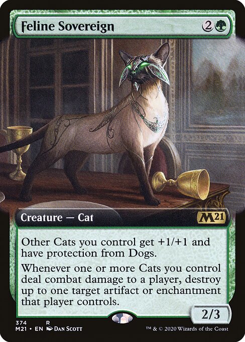 【EN】猫の君主/Feline Sovereign [M21] 緑R No.374