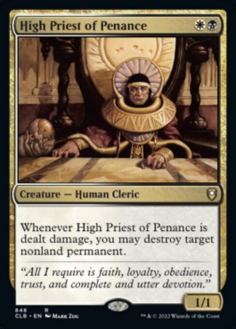 【EN】贖罪の高僧/High Priest of Penance [CLB] 金R No.848