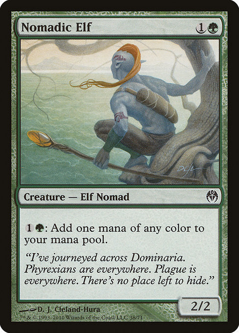 【EN】放浪のエルフ/Nomadic Elf [DDE] 緑C No.38