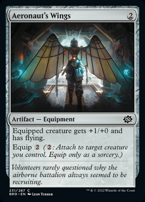 【Foil】【EN】飛空士の翼/Aeronaut's Wings [BRO] 茶C No.231