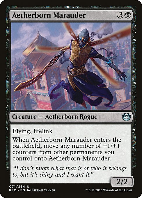 【Foil】【EN】霊基体の匪賊/Aetherborn Marauder [KLD] 黒U No.71