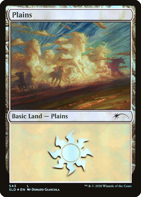 【Foil】【EN】平地/Plains [SLD] 無C No.543