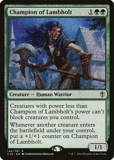 【EN】ラムホルトの勇者/Champion of Lambholt [C16] 緑R No.144