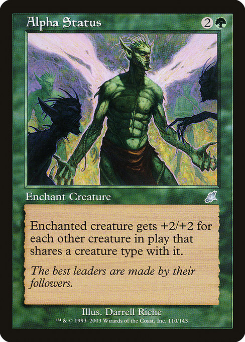 【Foil】【EN】最上位/Alpha Status [SCG] 緑U No.110