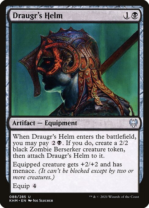 【Foil】【EN】ドローガーの兜/Draugr's Helm [KHM] 茶U No.88