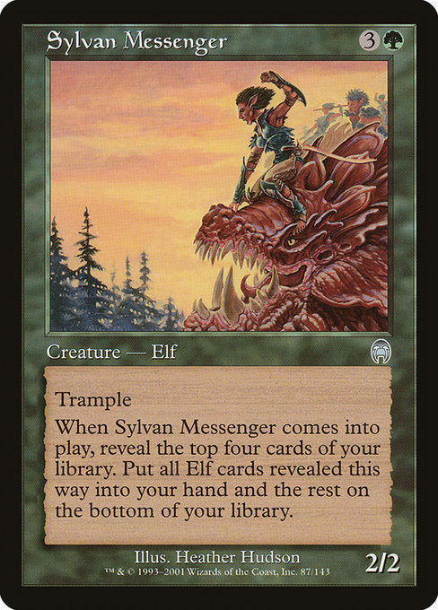 【Foil】【EN】森の伝書使/Sylvan Messenger [APC] 緑U No.87