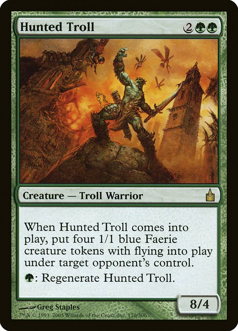 【EN】狩り立てられたトロール/Hunted Troll [RAV] 緑R No.170