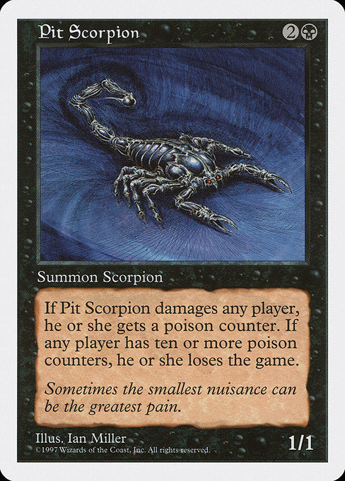 【EN】地獄の蠍/Pit Scorpion [5ED] 黒C No.187