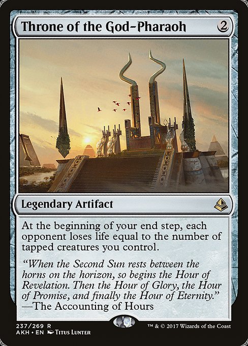 【Foil】【EN】王神の玉座/Throne of the God-Pharaoh [AKH] 茶R No.237