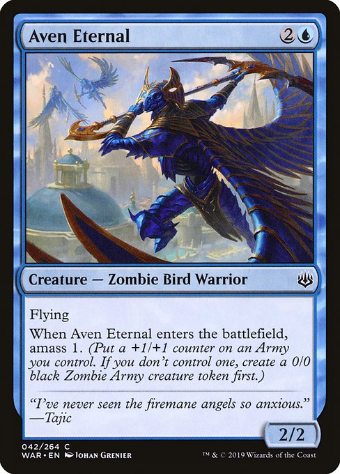 【EN】エイヴンの永遠衆/Aven Eternal [WAR] 青C No.42