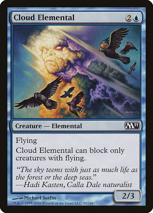 【Foil】【EN】雲の精霊/Cloud Elemental [M11] 青C No.50