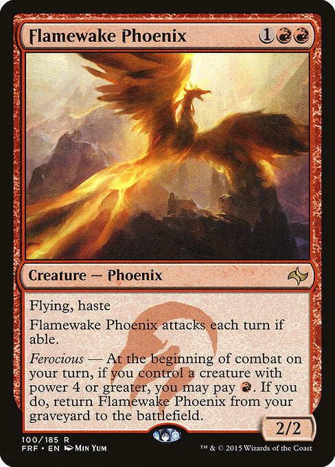 【EN】炎跡のフェニックス/Flamewake Phoenix [FRF] 赤R No.100