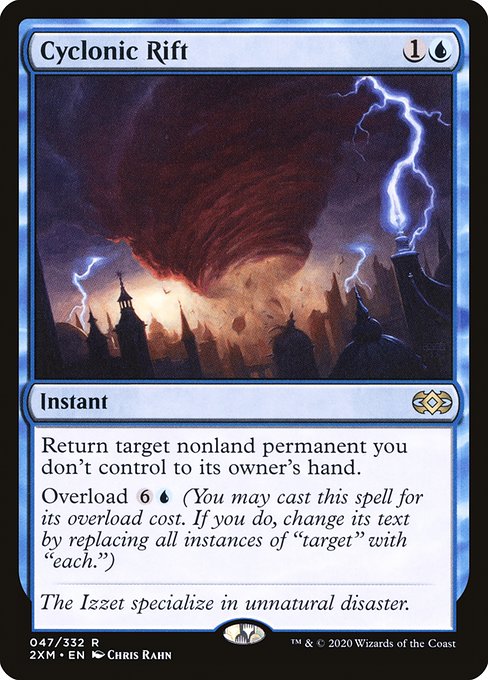 【Foil】【EN】サイクロンの裂け目/Cyclonic Rift [2XM] 青R No.47