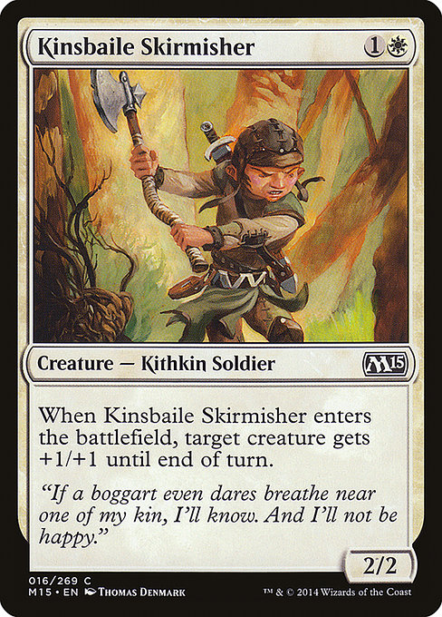 【Foil】【EN】キンズベイルの散兵/Kinsbaile Skirmisher [M15] 白C No.16
