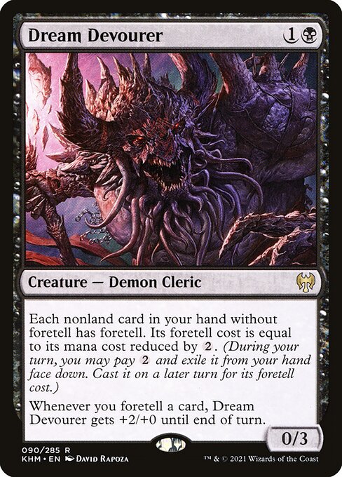 【Foil】【EN】夢貪り/Dream Devourer [KHM] 黒R No.90