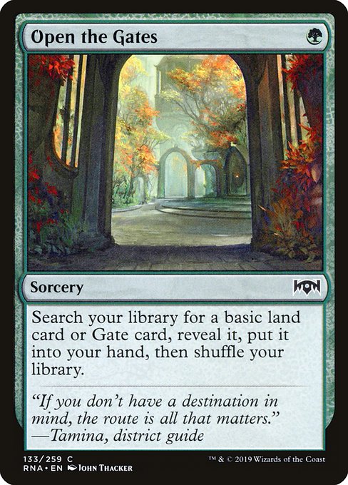 【Foil】【EN】開門/Open the Gates [RNA] 緑C No.133
