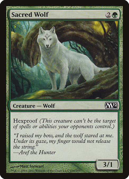 【EN】聖なる狼/Sacred Wolf [M12] 緑C No.194