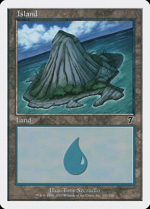 【Foil】【EN】島/Island [7ED] 無C No.335