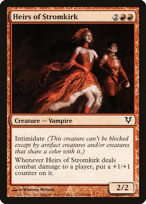【Foil】【EN】流城の継承者/Heirs of Stromkirk [AVR] 赤C No.140