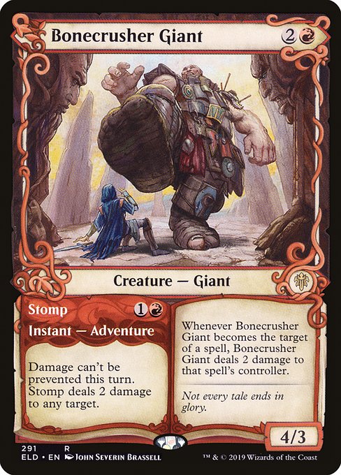 【Foil】【EN】Bonecrusher Giant // Stomp [ELD] 混R No.291