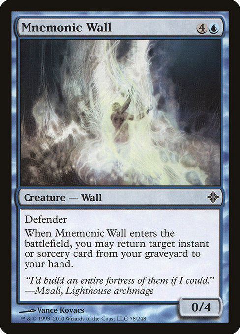 【Foil】【EN】記憶の壁/Mnemonic Wall [ROE] 青C No.78