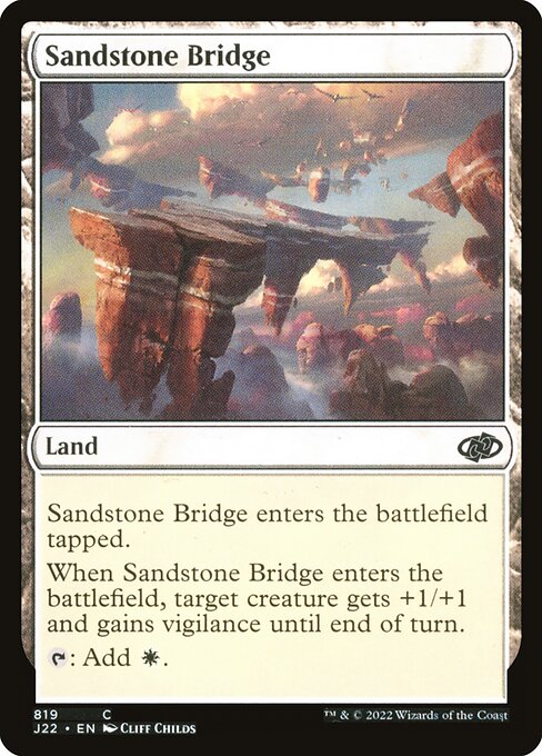 【EN】砂岩の橋/Sandstone Bridge [J22] 無C No.819
