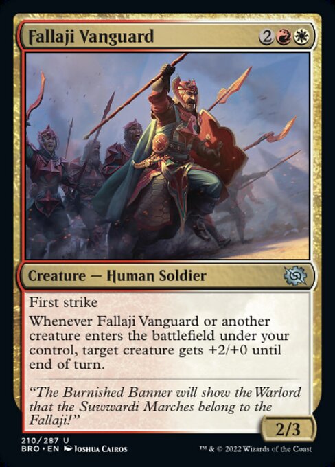 【Foil】【EN】ファラジの先兵/Fallaji Vanguard [BRO] 金U No.210